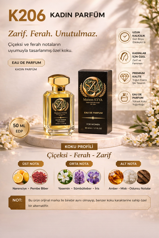 K206 – Unutulmaz Bir Koku (50 ml)