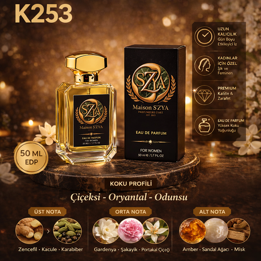 K253 – Crystal Noir Severlerin Favorisi! – Kadın Parfümü (50 ml)