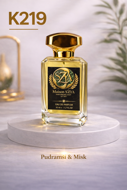 K219 – Pure Musc Zarafeti, Temiz ve Çekici Etki 🤍✨– Kadın Parfümü (50 ml)