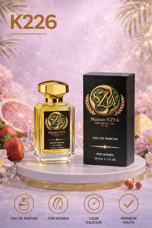 K226 Kadın Parfüm – Bir Sık, Tüm Dikkat Senin 🔥 (50 ml)