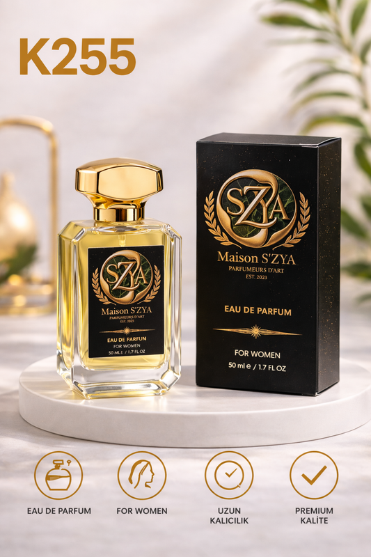 K255 Kadın Parfüm – Pudramsı Vanilya & Kalıcı Etki (50 ml)