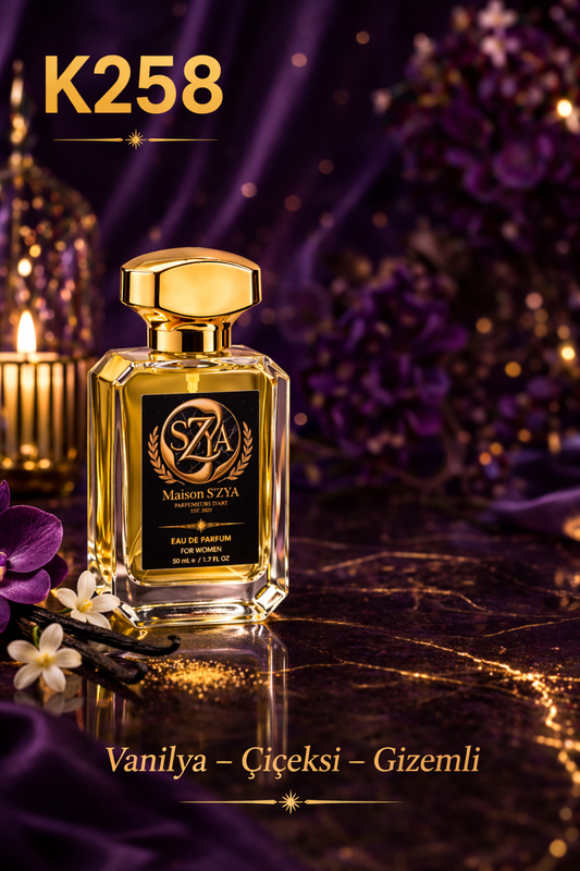 K258 Kadın Parfüm – Yoğun & Büyüleyici Koku (50 ml)